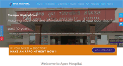 Desktop Screenshot of apexhospitalvaranasi.com